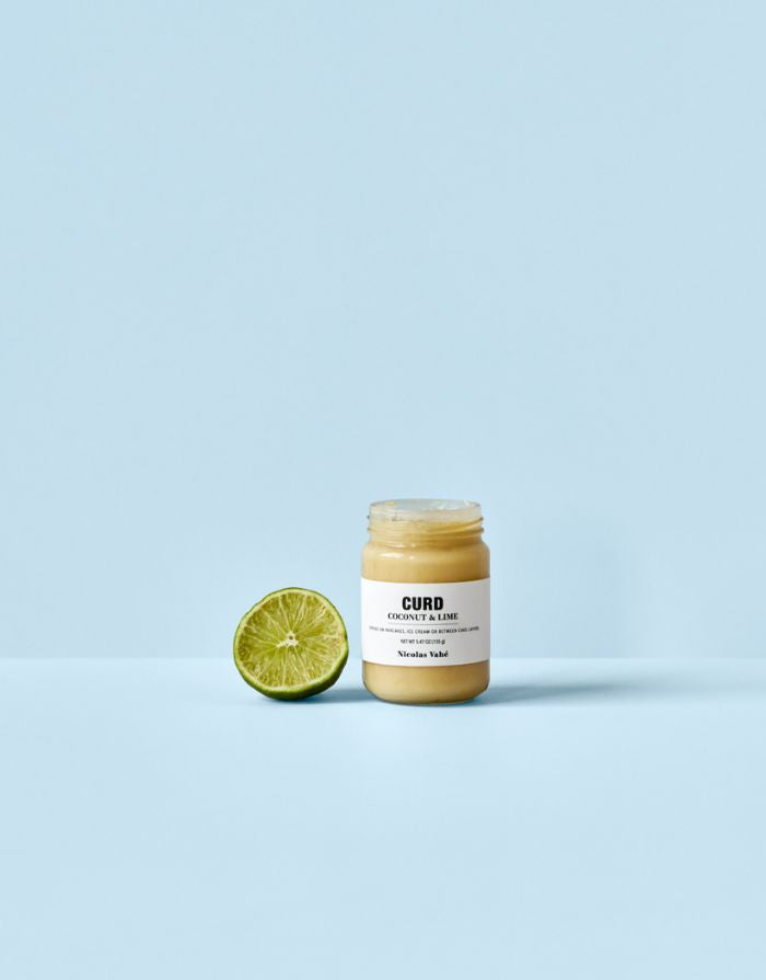 Nicolas Vahé Coconut & Lime Curd – cremiger Kokos-Limetten-Aufstrich im 155 g Glas.