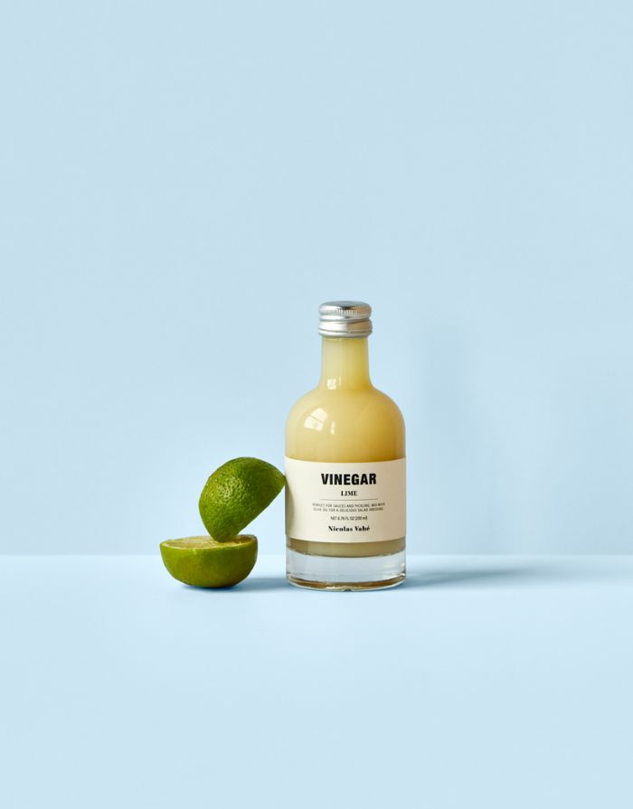 Nicolas Vahé Essig Lime – aromatischer Limettenessig in 200 ml Flasche.