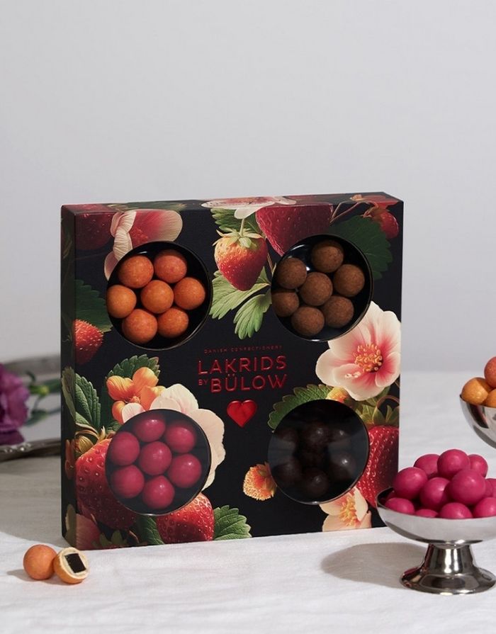  Lakrids by Bülow Love Selection Box Small mit gemischtem Lakritz und Schokolade.