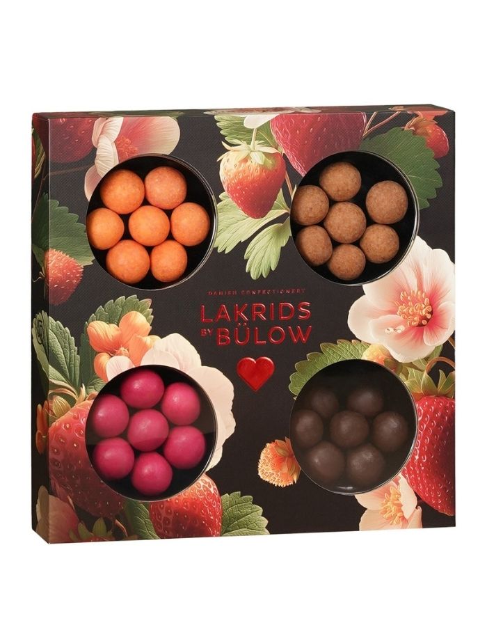  Lakrids by Bülow Love Selection Box Small mit gemischtem Lakritz und Schokolade.