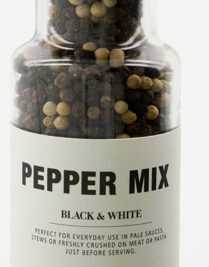Nicolas Vahé Salz & Pfeffer Mix Black & White – ausgewogene Pfeffermischung in der Mühle, 160 g.