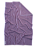 Bongusta Badehandtuch Wine Lavender Blue 100x150 cm aus Bio-Baumwolle mit hoher Saugfähigkeit.