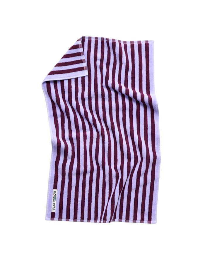  Bongusta Handtuch 50x80 cm Wine Lavender Blue aus Bio-Baumwolle mit hoher Saugfähigkeit.