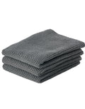 Zone Denmark Reinigungstücher aus 100 Prozent Baumwolle im 3er Set, gestrickte Spültücher ohne Mikroplastik für Küche und Haushalt, 27 x 27 cm in der Farbe Cool Grey