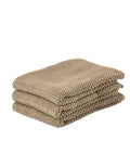 Zone Denmark Reinigungstücher aus 100 Prozent Baumwolle im 3er Set, gestrickte Spültücher ohne Mikroplastik für Küche und Haushalt, 27 x 27 cm in der Farbe Khaki