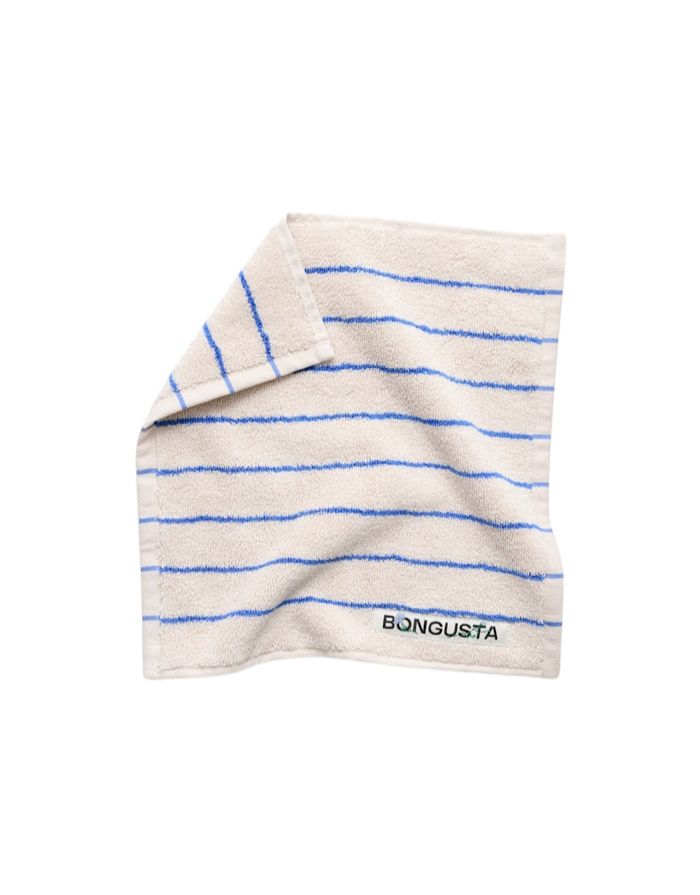 Bongusta Waschlappen Naram Moonbeam Ultramarin aus Bio-Baumwolle mit hoher Saugfähigkeit.