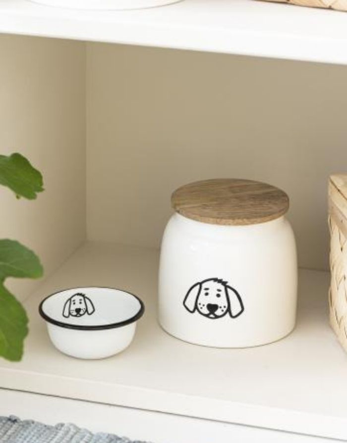 Dose für Hundefutter I Weiß
