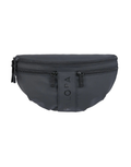 Leckerlitasche Emma in Black – multifunktionale Bauchtasche für Hundebesitzer:innen mit Leckerlifach, Reißverschlussfach und Kotbeutelspender. Wasserabweisend, abwaschbar und nachhaltig gefertigt aus recyceltem Polyester.