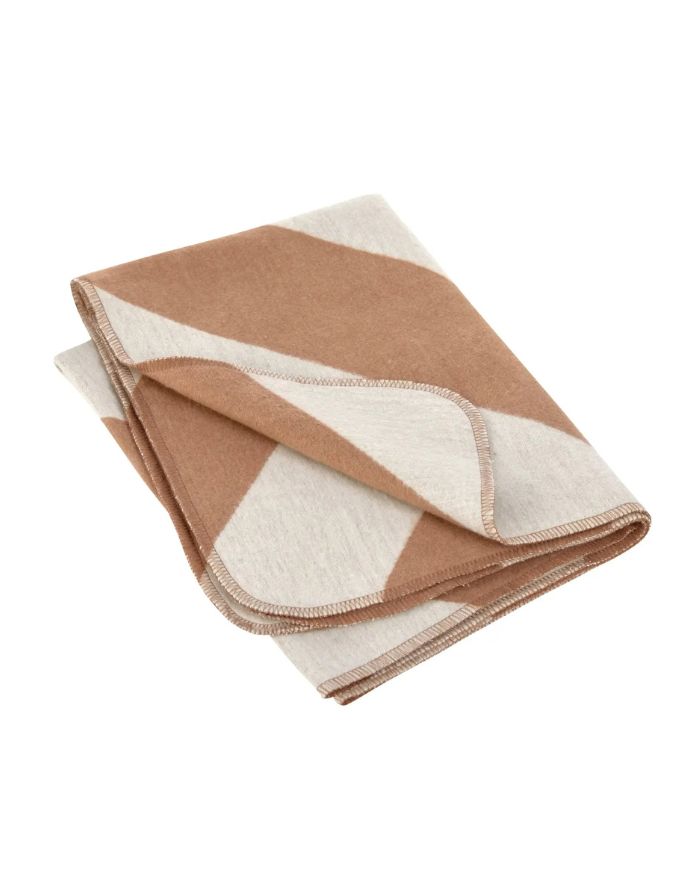 Hundedecke Ida M in Streifen Rose / Maple – weiche Decke aus Baumwollmischung für Hunde. Ideal für Zuhause und unterwegs, OEKO-TEX-zertifiziert, maschinenwaschbar und trocknergeeignet.
