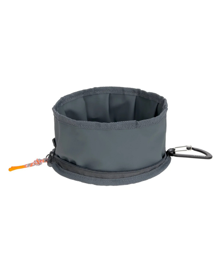 PALOPA Reisenapf Tura in Anthrazit aus recyceltem Polyester mit Reißverschluss und Karabiner