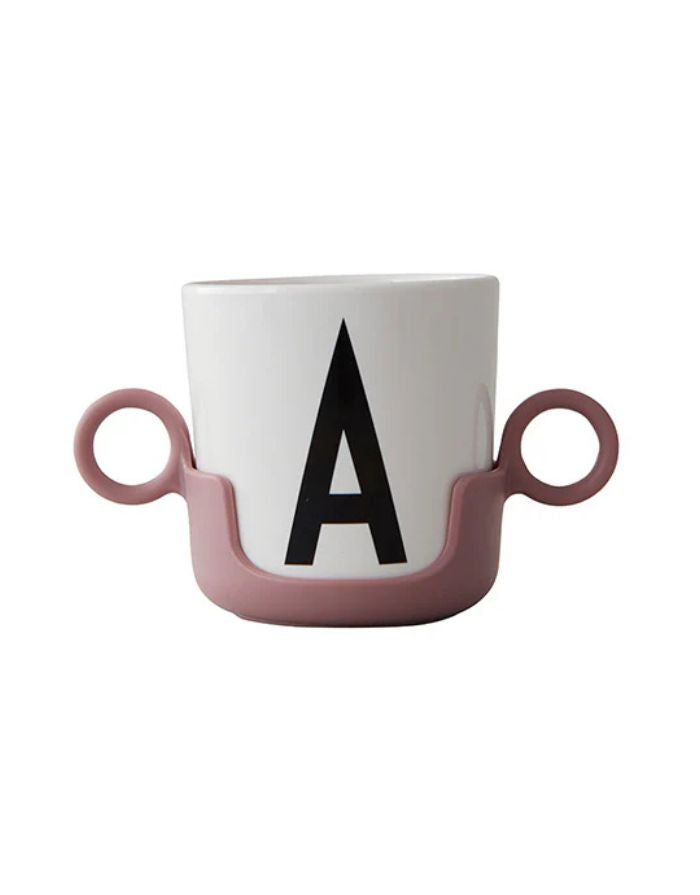 Design Letters Henkel Ash Rose für Ecozen Trinklernbecher, BPA- und BPS-frei, ergonomischer Kindergriff.