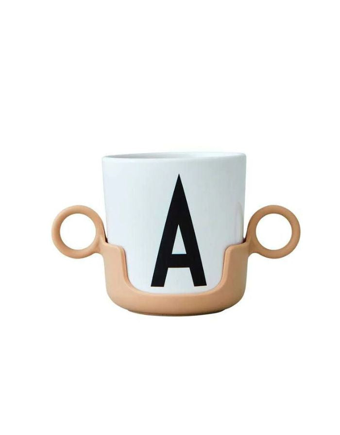 Design Letters Henkel Beige für Ecozen Trinklernbecher, BPA- und BPS-frei, ergonomischer Griff für Kinder.