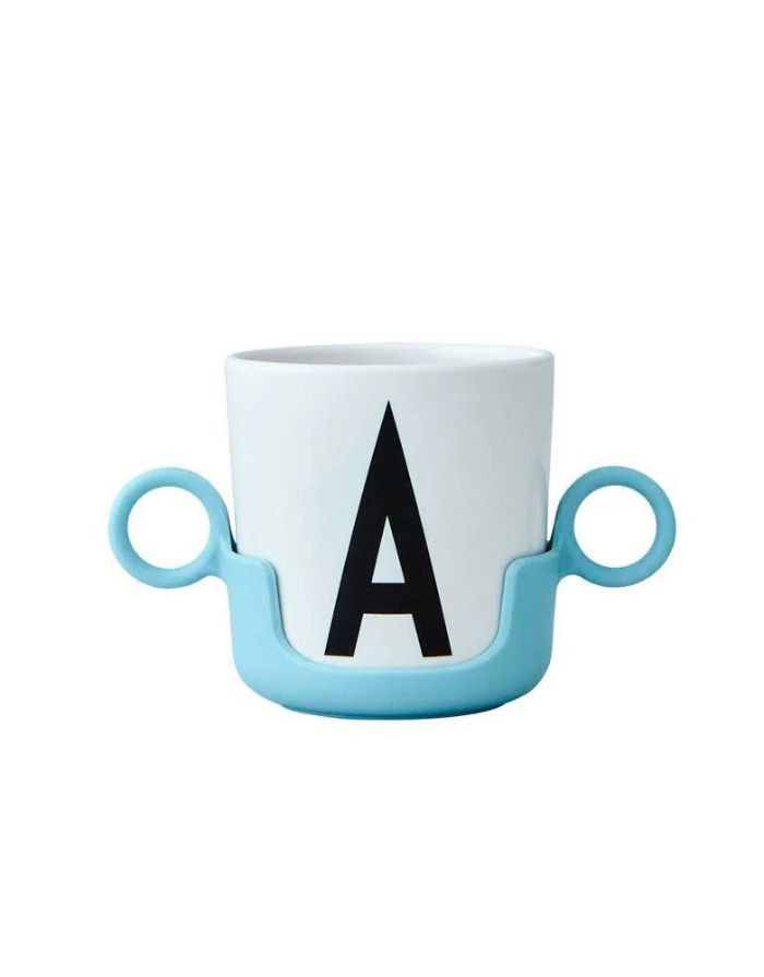 Design Letters Henkel Hellblau für Ecozen Trinklernbecher, BPA- und BPS-frei, ergonomisch für kleine Kinderhände.