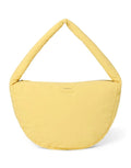 Studio Noos Crossbody-Tasche Textured Puffy Butter Yellow mit gepolsterter Struktur und Reißverschluss.