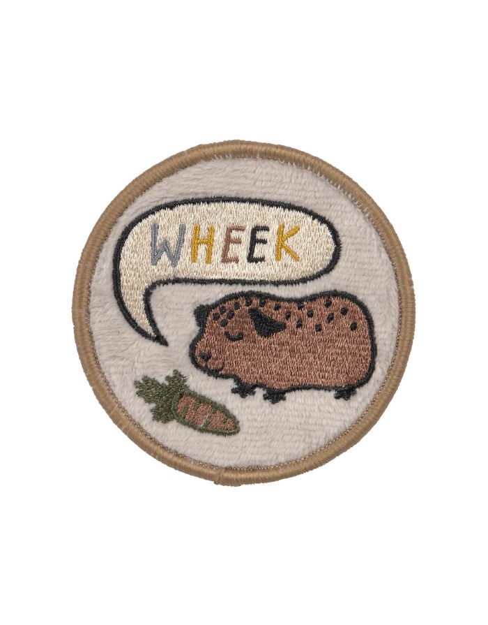 LÄSSIG Patches 3er Set Happy Prints aus 100 % Polyester mit Pferd- und Vogel-Motiv, zum Befestigen an Rucksäcken und Taschen mit Druckknopf.