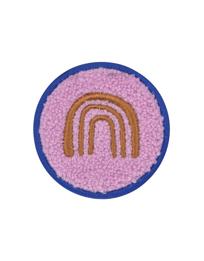 LÄSSIG Patches Set Little Gang Smile Heart mit Smiley- und FUN-Motiv aus 100 % Polyester, zum individuellen Gestalten von Taschen und Rucksäcken.