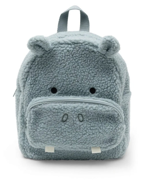 Kinder-Rucksack Hippo Happy von Jollein im niedlichen Nilpferd-Design für Kita, Ausflüge und kleine Abenteuer als Freisteller von vorne