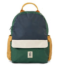 Liewood Rucksack Lennon in Garden Green Multi Mix mit Laptopfach, Flaschentasche und gepolsterten Schultergurten von vorne