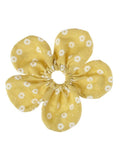 Darling Daisy Daisy Scrunchie von Rockahula mit Gänseblümchen-Muster und dekorativem Blütenblattrand für sommerliche Frisuren.