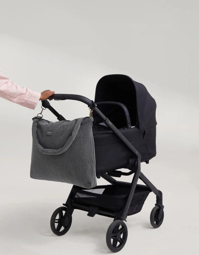 Wickeltasche Denim I Grey
