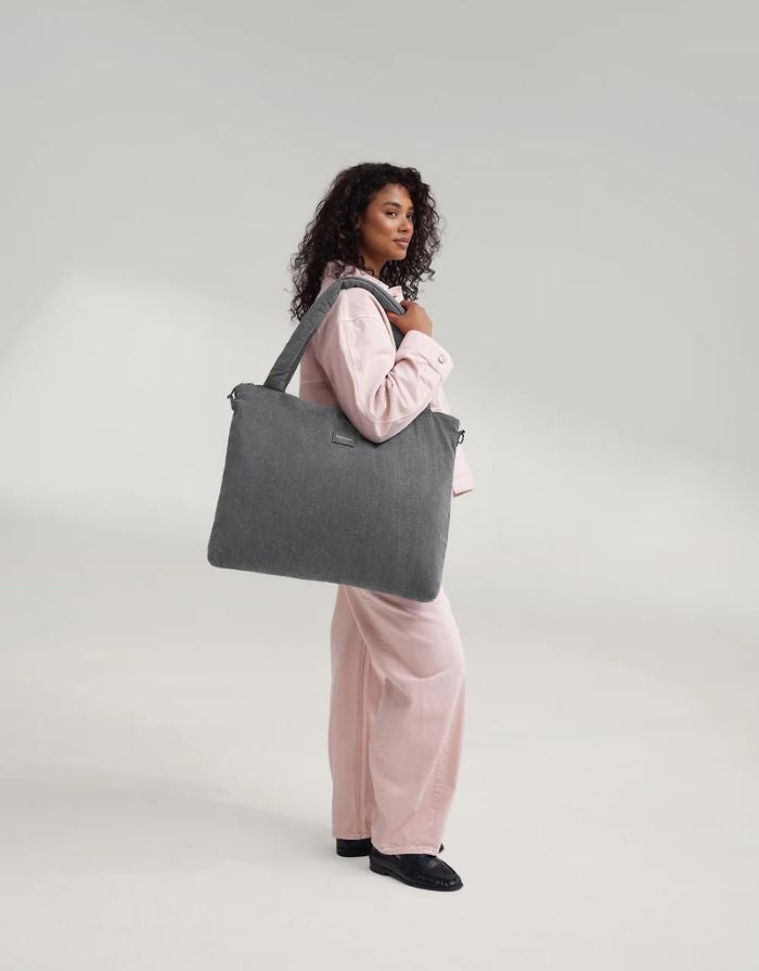 Wickeltasche Denim I Grey
