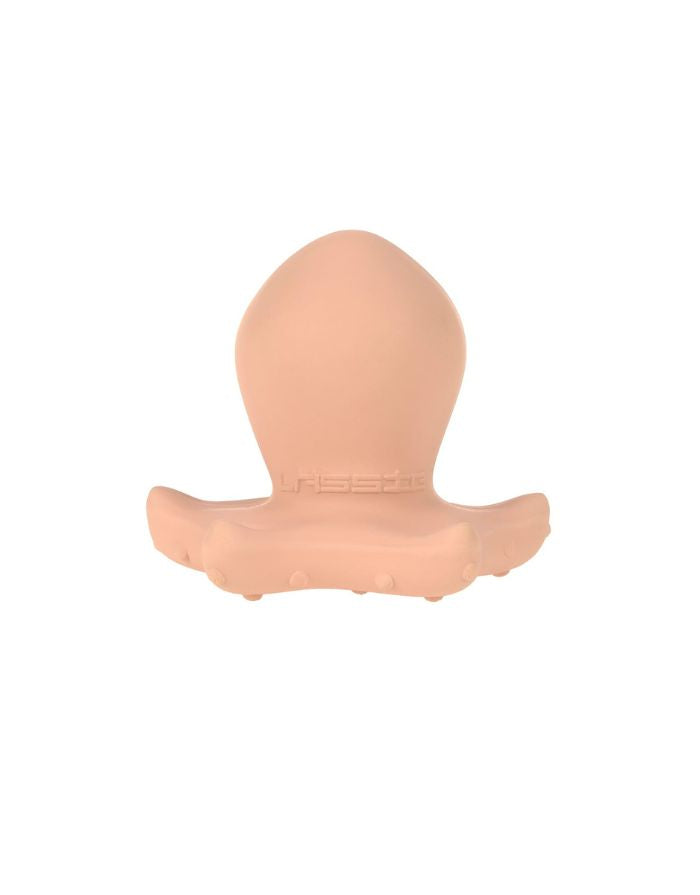 LÄSSIG Badewannenspielzeug Oktopus aus BPA-freiem Naturkautschuk, weiche Form, integrierte Rassel, ideal für Babys und Kleinkinder, für Badewanne und Dusche.