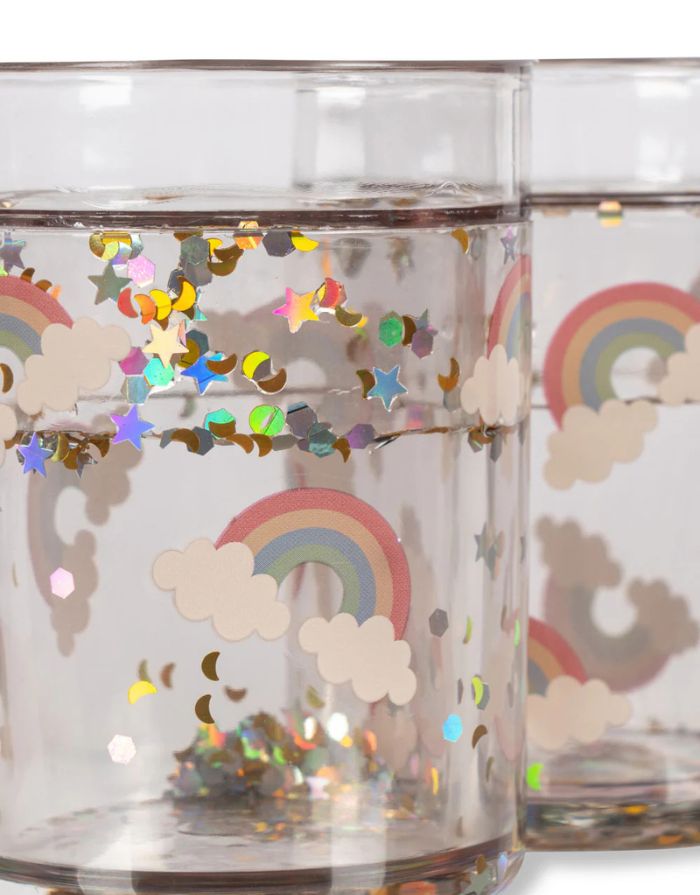 Becher Glitter 2er-Set I Rainbow