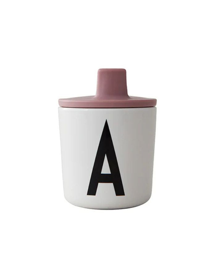 Design Letters Becherdeckel Ash Rose für ECOZEN Kinderbecher, BPA-frei mit sicherem Silikonring.