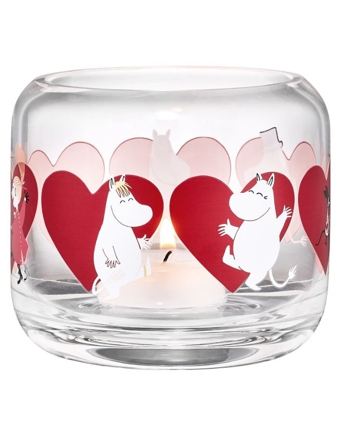 Teelichtglas Moomin I Hearts