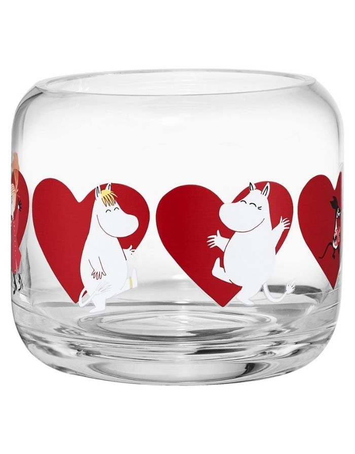 Teelichtglas Moomin I Hearts