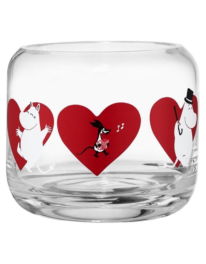 Teelichtglas Moomin I Hearts