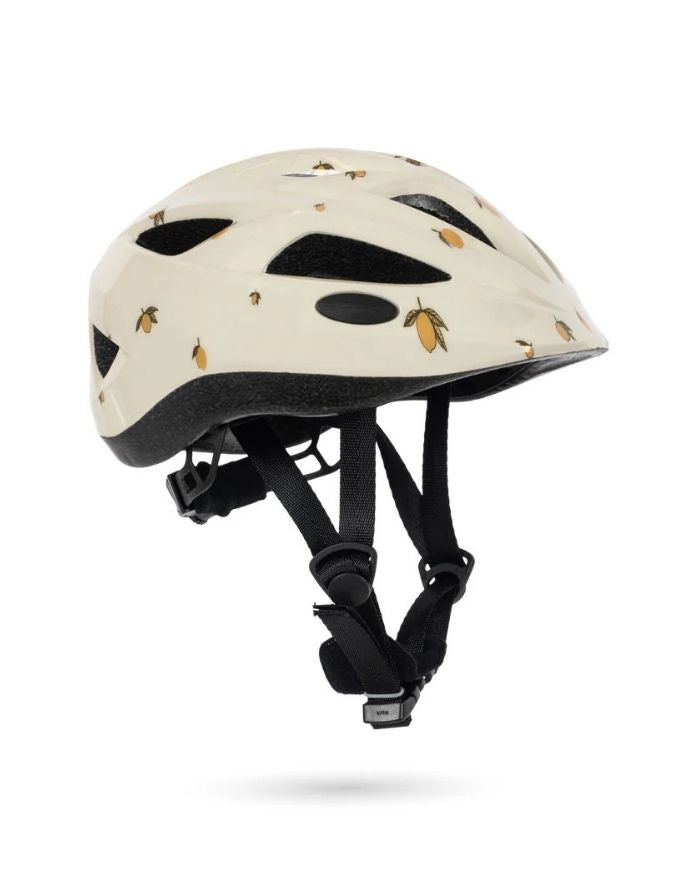 Kinder Fahrradhelm Adi Lemon mit Zitronen-Allover-Muster von Konges Sløjd