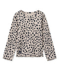 Geripptes NIEVE Langarmshirt mit Leo-Print aus Bio-Baumwolle von Liewood