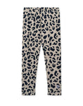 Gerippte Kinderleggings Marien von Liewood im Leo/Mist Design aus weicher Bio-Baumwolle.