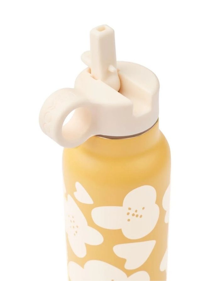 FALK Wasserflasche 350 ml in Flower und Lemon Yellow von Liewood