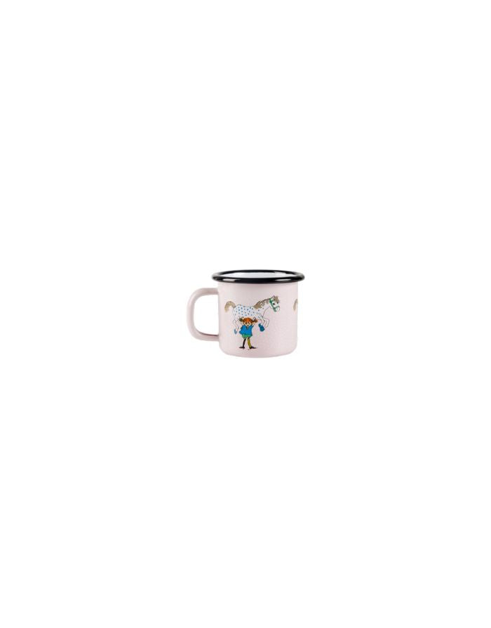Emaille Becher mit Pippi Langstrumpf