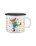 Emaille Becher mit Pippi Langstrumpf