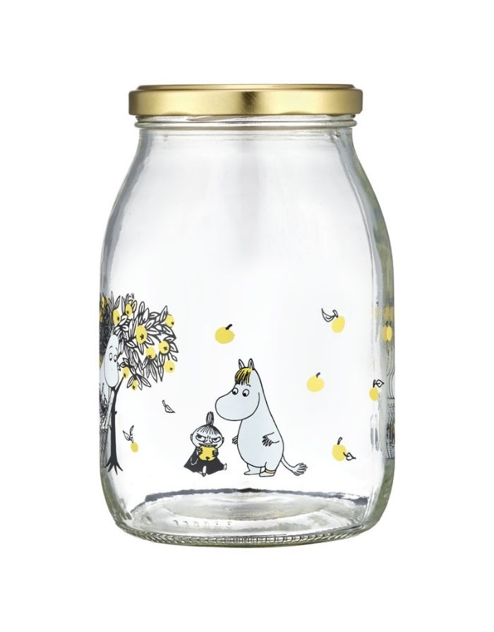 Moomin Schraubglas mit 1 Liter Fassungsvermögen für Marmelade oder ähnliches von Muurla von der anderen Seite