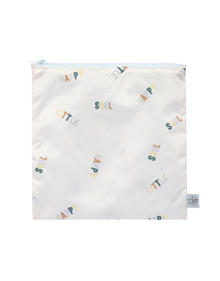 Wiederverwendbarer Frühstücksbeutel 2er Set für Kinder, Kirschen-Motiv, BPA-frei, wasserabweisend, 17 x 18 cm, Happy Fruits Kollektion von Lässig.