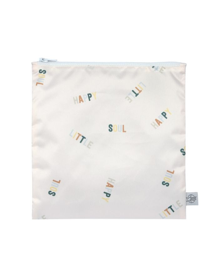 Wiederverwendbarer Frühstücksbeutel 2er Set für Kinder, Zitronen-Motiv, BPA-frei, wasserabweisend, 17 x 18 cm, Happy Fruits Kollektion von Lässig.
