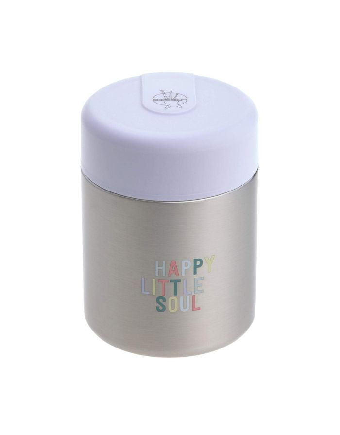 LÄSSIG Thermobehälter Happy Fruits – 315 ml Edelstahl Food Jar mit Kirsch-Design, auslaufsicher & BPA-frei, für warme & kalte Speisen.