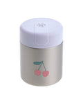 LÄSSIG Thermobehälter Happy Fruits – 315 ml Edelstahl Food Jar mit Kirsch-Design, auslaufsicher & BPA-frei, für warme & kalte Speisen.