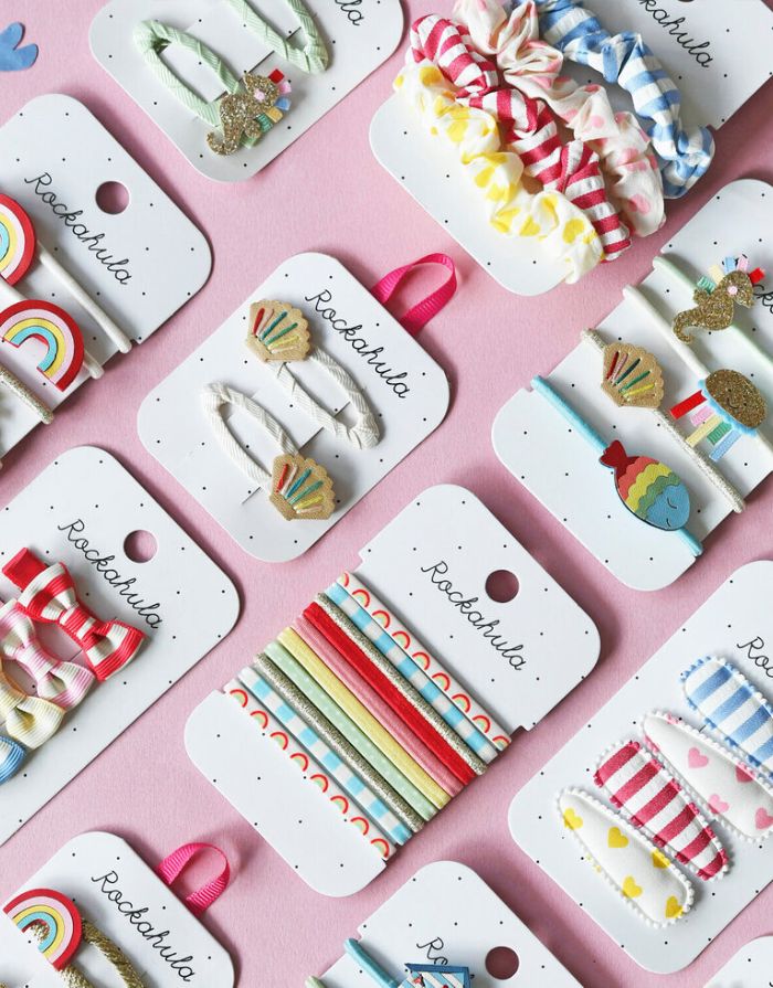 Haarspangen 2er-Set I Rainbow Shell