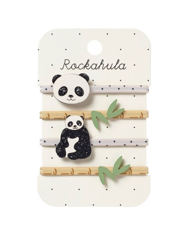 Haargummi 4er-Set I Polly Panda and Bamboo