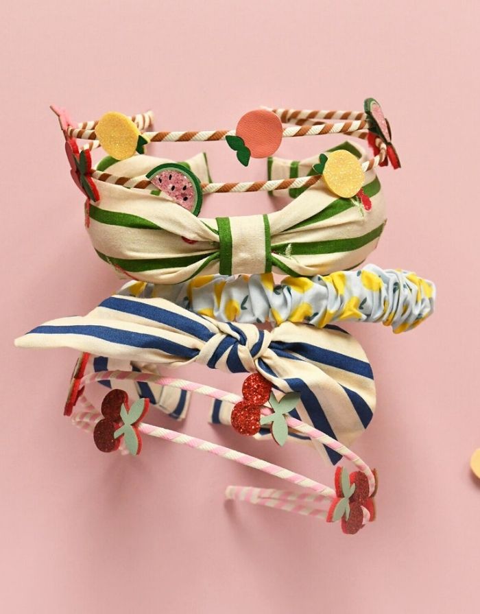 Haarreifen I Cherry Kiss Stripy