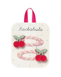 Haarspangen 2-er Set I Cherry Kiss Stripy