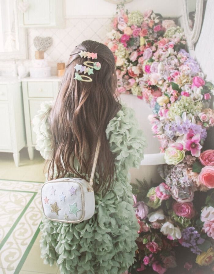 Haarspangen 2-er Set I Rainbow Shimmer Star