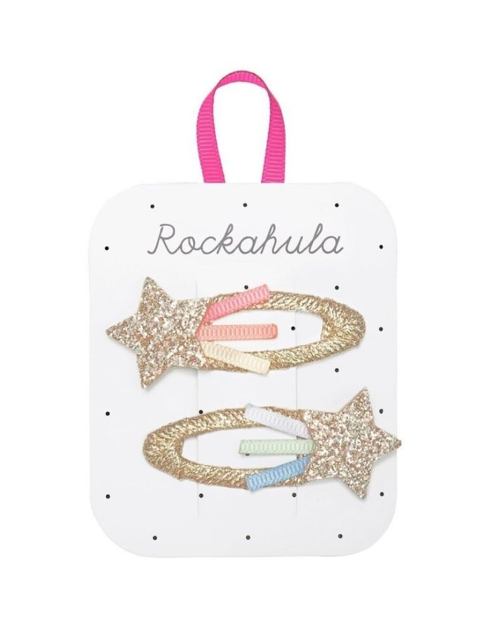 Haarspangen 2-er Set I Rainbow Shooting Star
