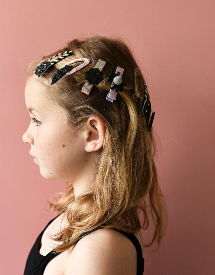 Haarspangen 2er-Set I Glitter Bat