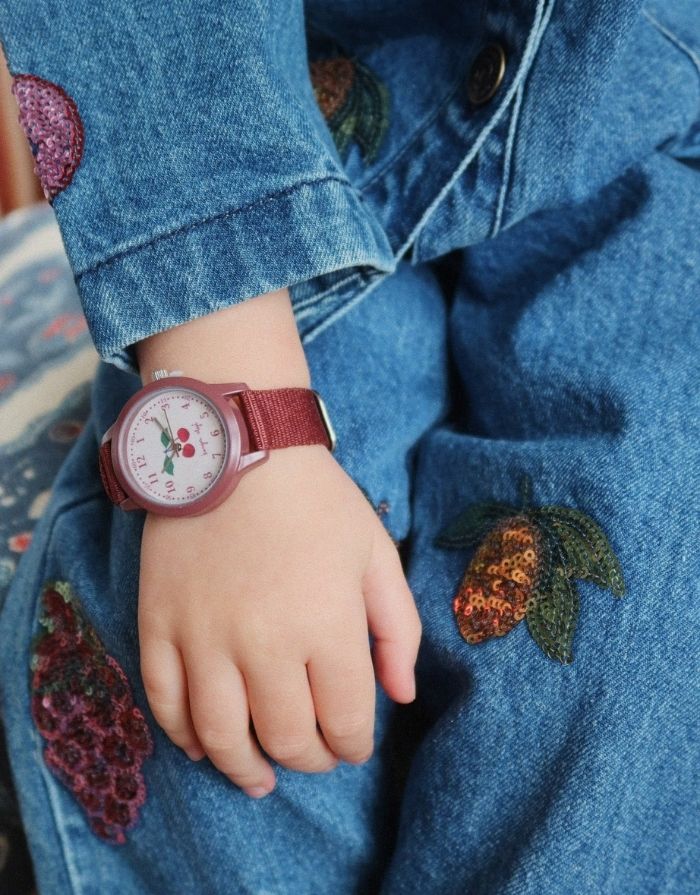 Kinder Armbanduhr I Cherry